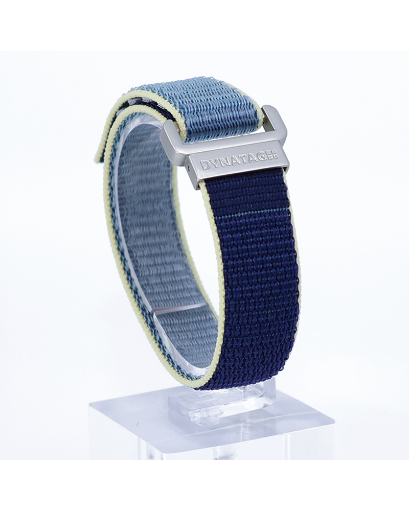 Polsband Textiel Blauw/Geel