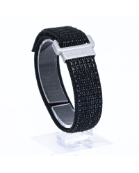 Polsband Textiel Zwart/Grijs