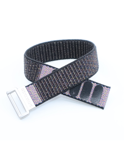 Polsband Textiel Zwart/Roze Polsband Textiel Zwart/Roze