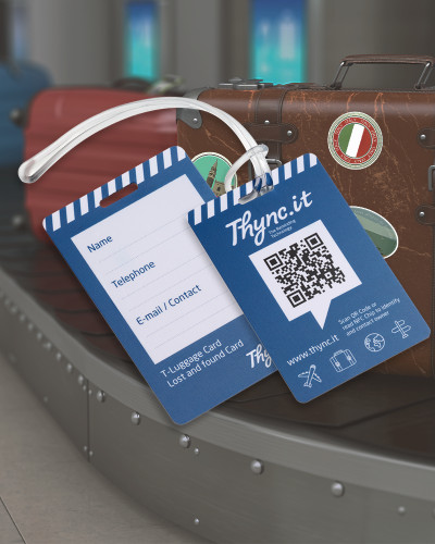 SOS Luggage Tag with QR/NFC