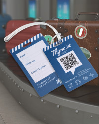 SOS Gepäckanhänger mit QR/NFC