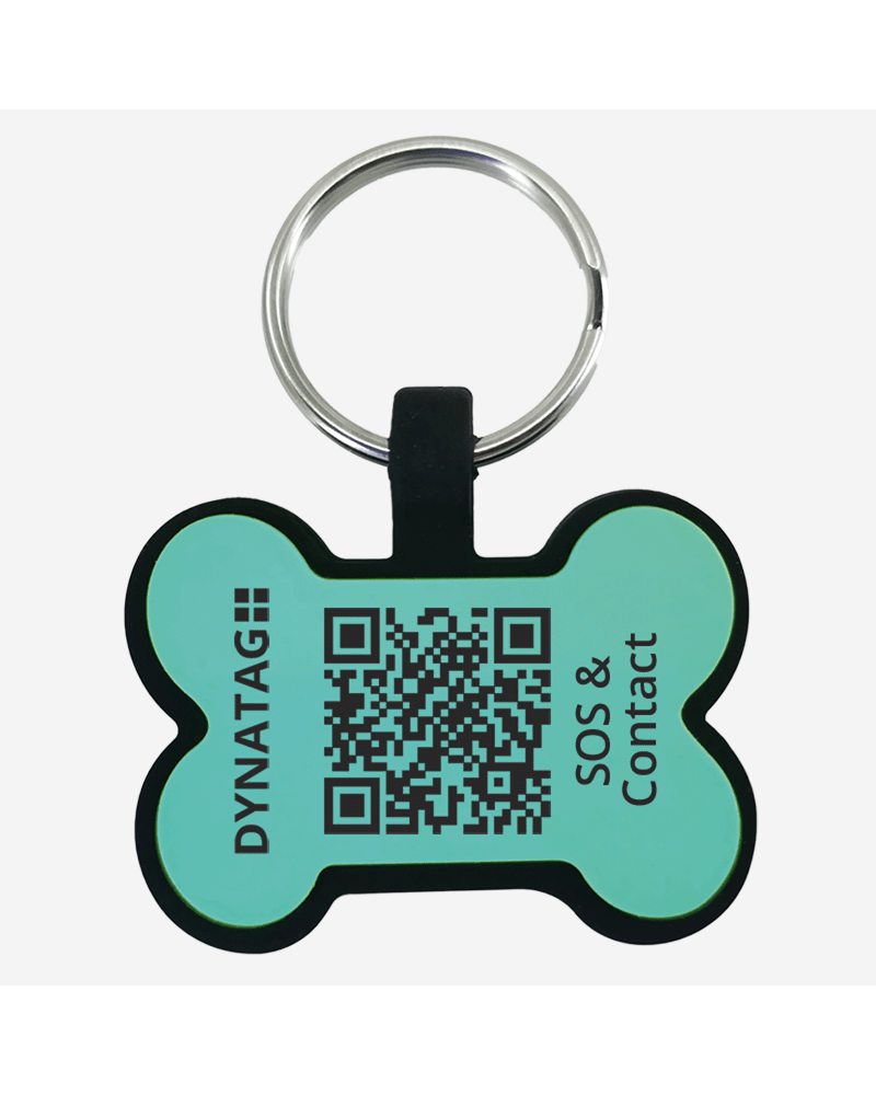 Pet-Tag SOS "Bone" Silicone Turquoise