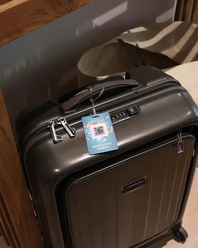 SOS Luggage Tag Around World