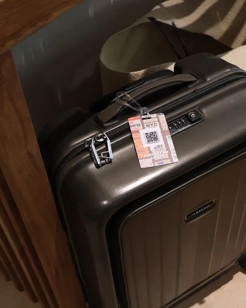 SOS Luggage Tag Happy Travel