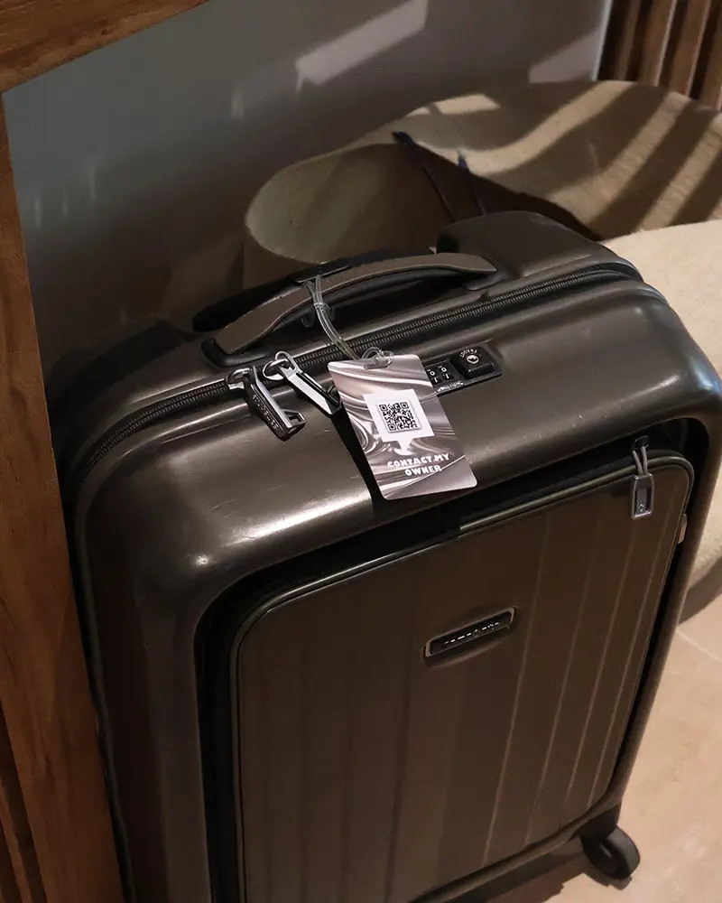 SOS Luggage Tag Galactic Silver