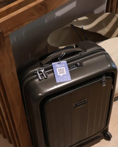 SOS Luggage Tag with QR/NFC