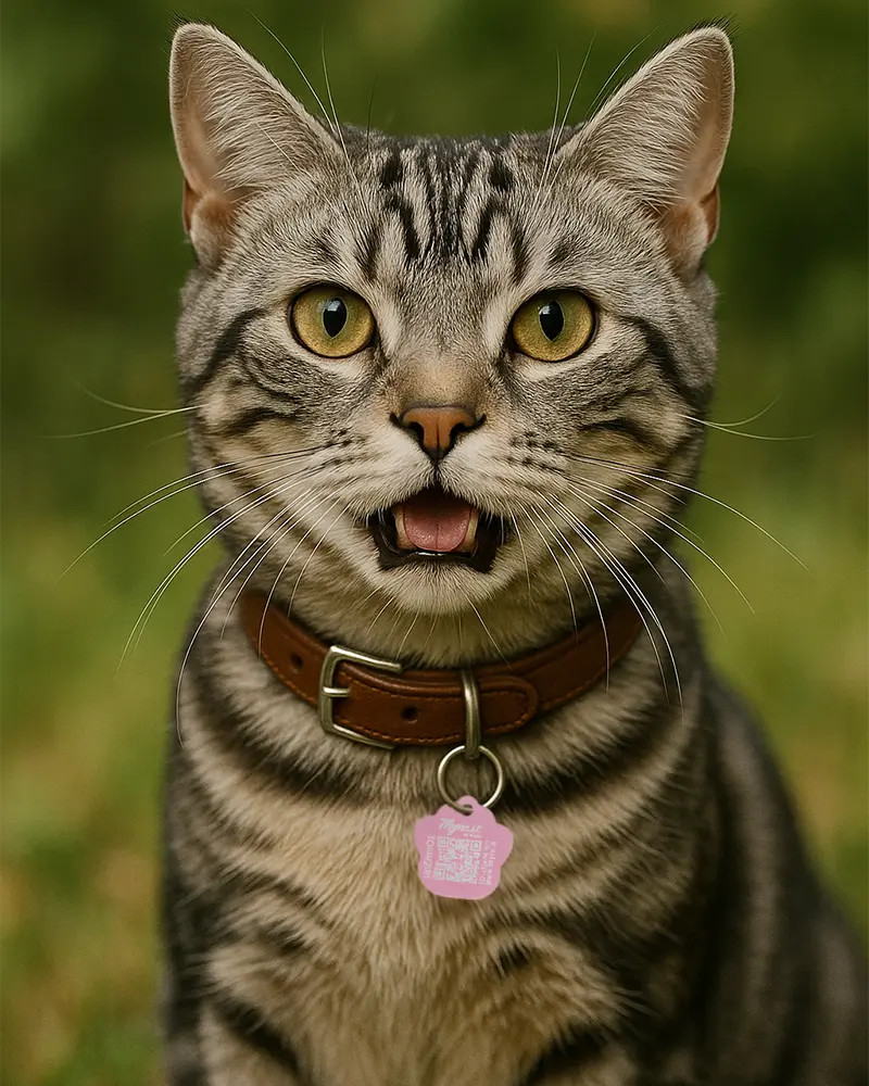 SOS-Tiermarke "Pfote" Alu Pink