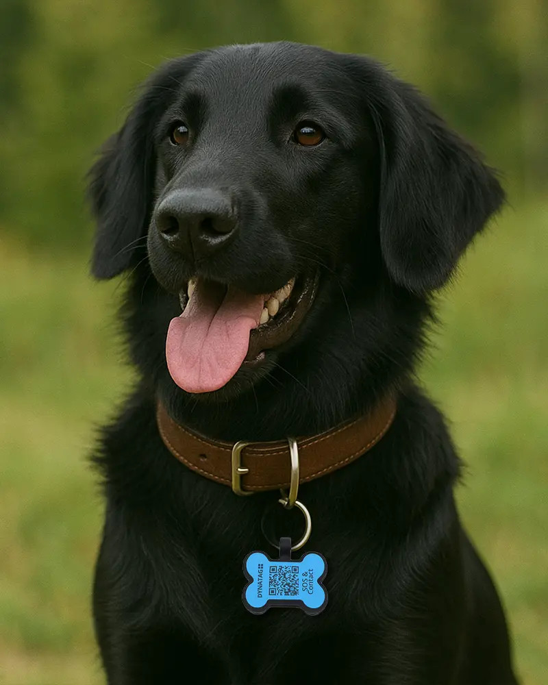 Pet-Tag SOS Bone Silicone Blue