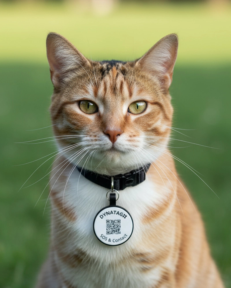 Hundemarke SOS "Knochen" Silikon Rot