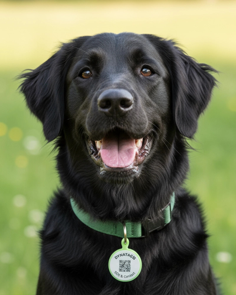 Hundemarke SOS "Knochen" Silikon Rot