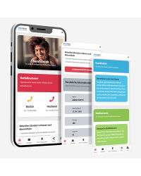 Notfallkarte mit SkimGuard-Funktion - Rot