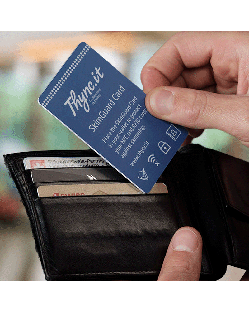 Notfallkarte mit SkimGuard-Funktion - Rot