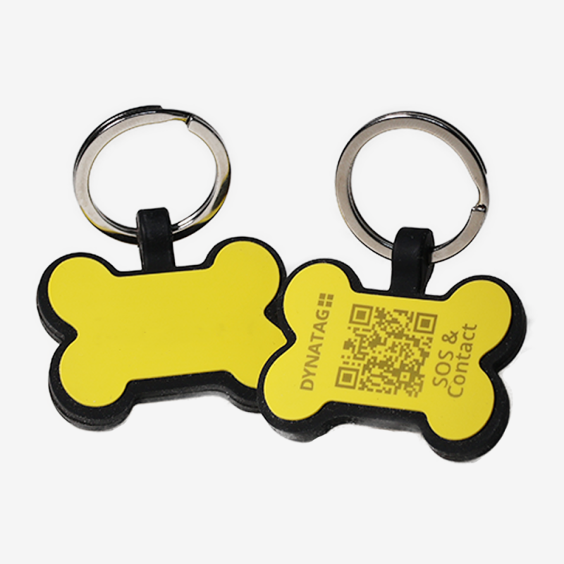 Pet-Tag SOS "Bone" Silicone Orange