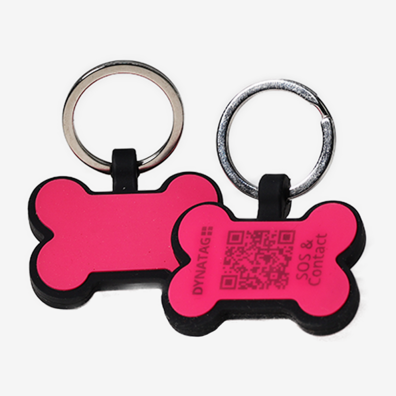 Pet-Tag SOS "Bone" Silicone Orange