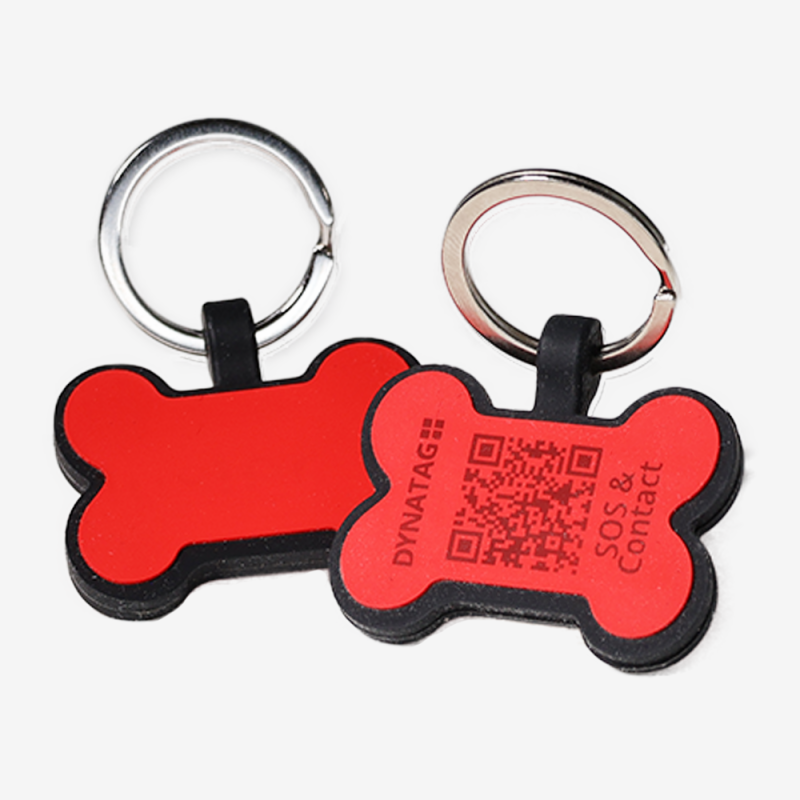 Pet-Tag SOS "Bone" Silicone Orange