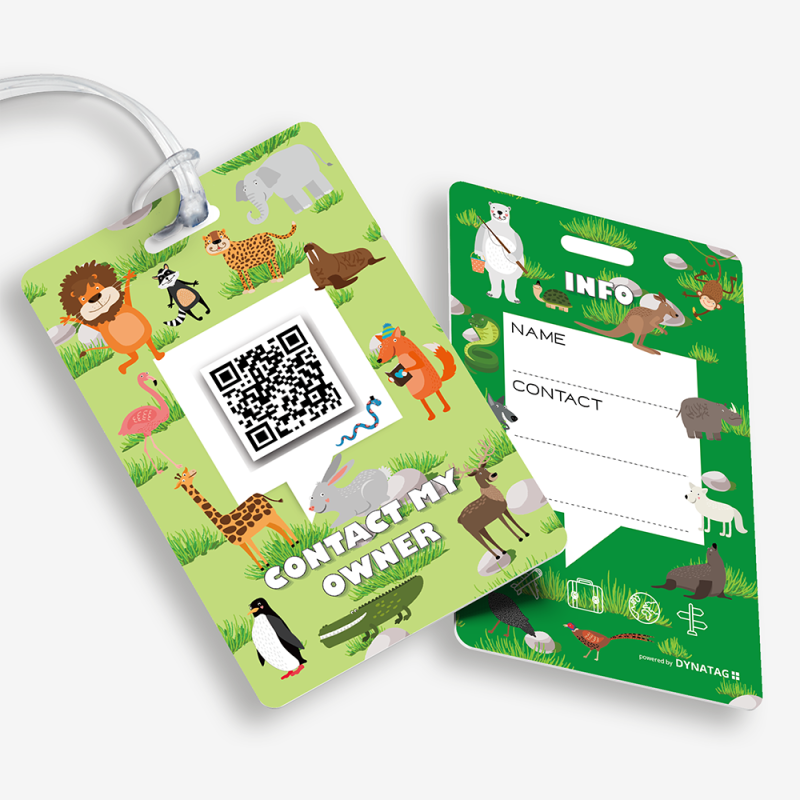 Kofferanhänger mit QR-Code | Gepäckanhänger | DynaTag