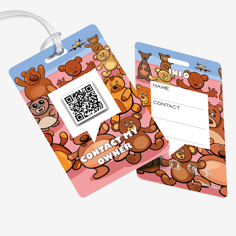 Luggage Tag with QR Code | Get It Back Fast | DynaTag