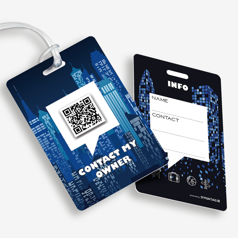 Kofferanhänger mit QR-Code | Gepäckanhänger | DynaTag