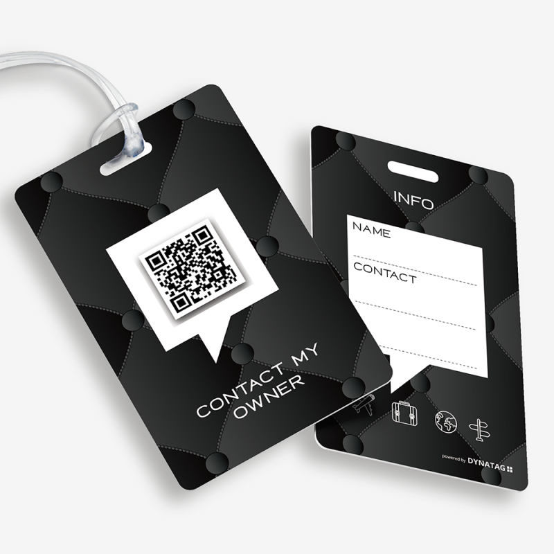 Kofferanhänger mit QR-Code | Gepäckanhänger | DynaTag