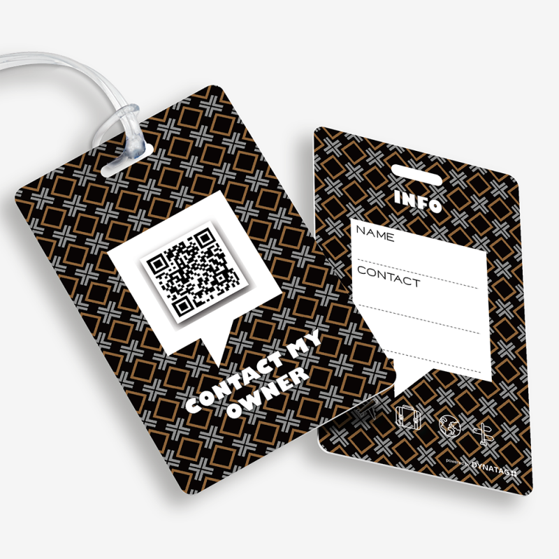 Kofferanhänger mit QR-Code | Gepäckanhänger | DynaTag