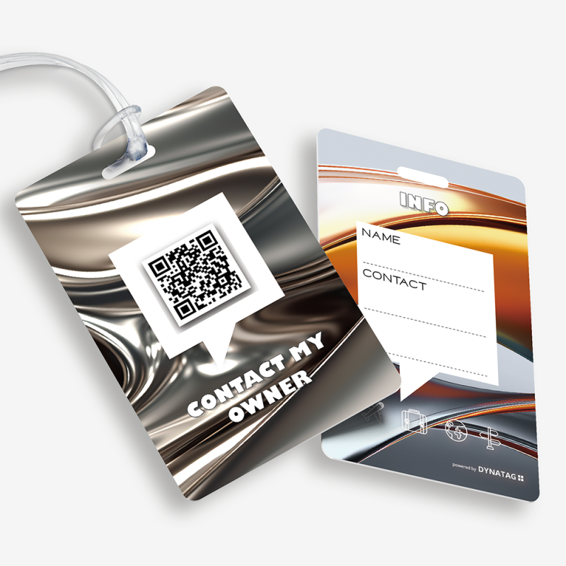 Kofferanhänger mit QR-Code | Gepäckanhänger | DynaTag