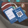 Gepäckanhänger mit QR und NFC | DynaTag