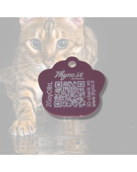 SOS-Tiermarke "Pfote" Alu Pink