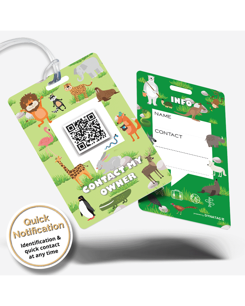 SOS Bagagelabel Funny Animal