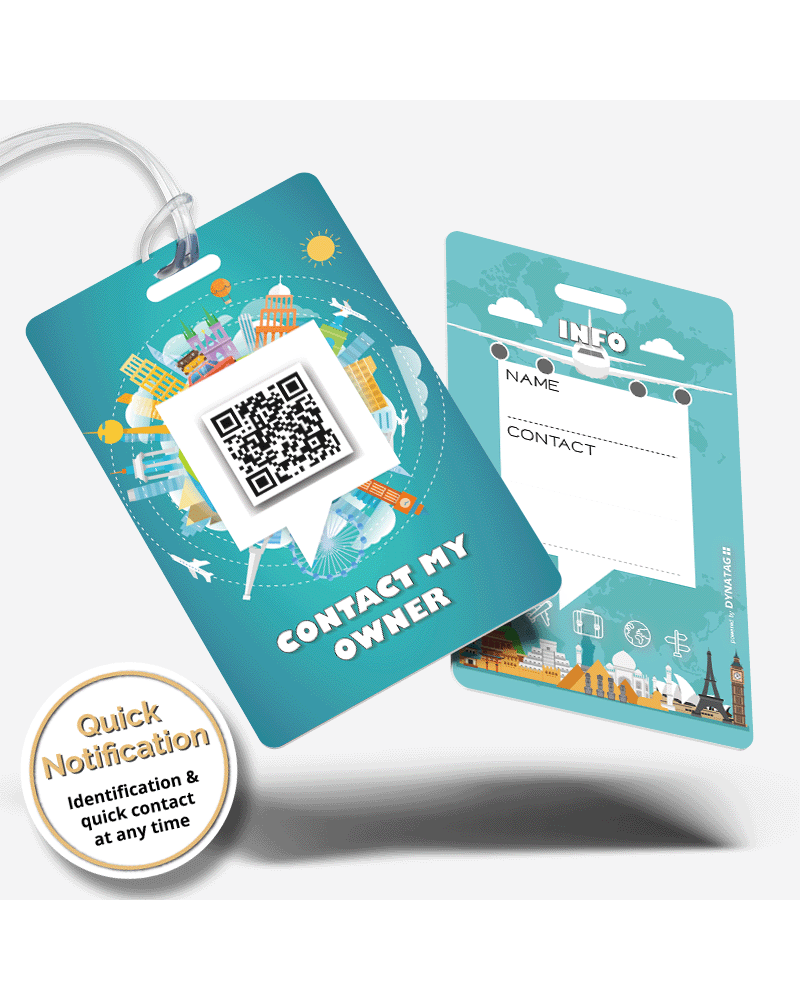 SOS Gepäckanhänger Around World