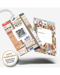 SOS Luggage Tag Happy Travel