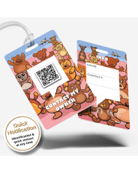 SOS bagagelabel Cuddly Teddy