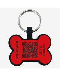 Pet-Tag SOS "Bone" Silicone Red